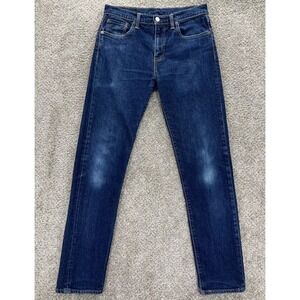 Levis 502‎ Jeans Mens 30x30* Blue Regular Taper Flex Denim Leather Patch Poland